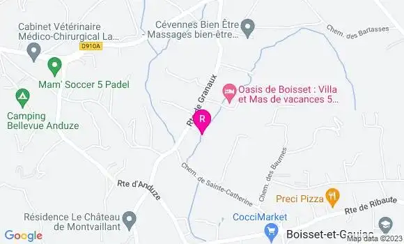 Localisation Restaurant  La Charbonnade