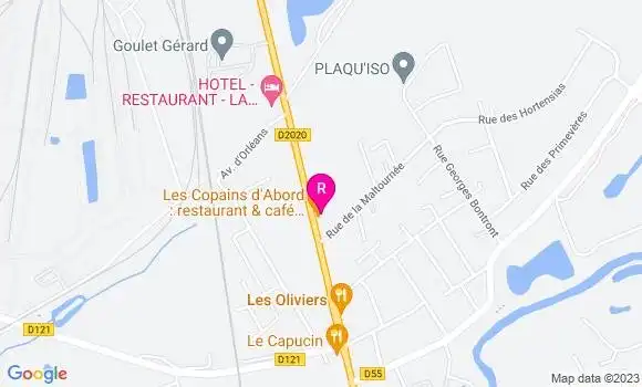Localisation Restaurant  Les Copains d