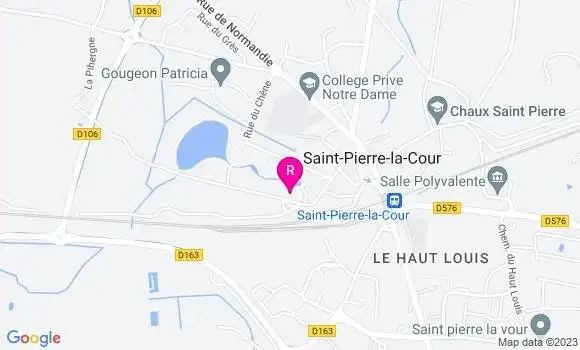 Localisation Restaurant  Au Pierrot Courtois