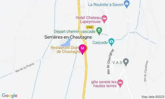 Localisation Restaurant  Diane de Chautagne