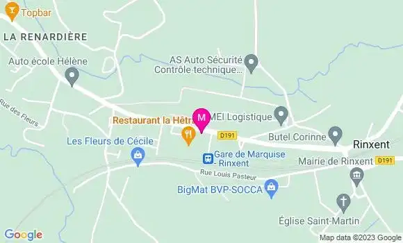 Localisation Restaurant  La Hêtraie