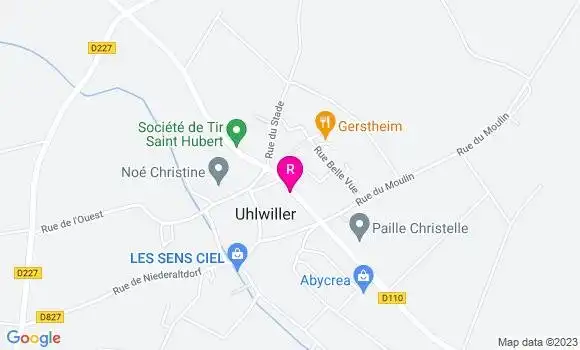 Localisation Restaurant  April Berbach Cecile