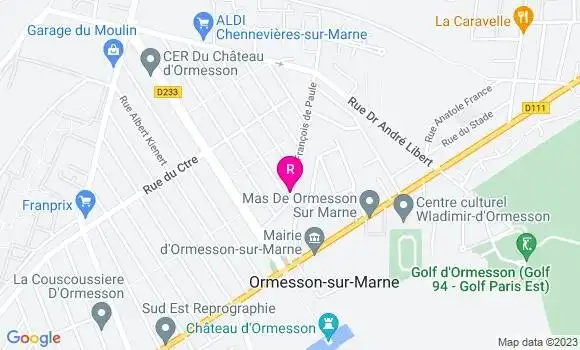 Localisation Restaurant Bar Le Muguet