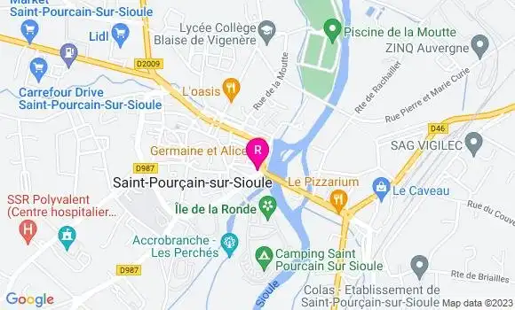 Localisation Auberge du Pont