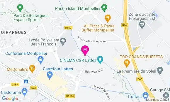 Localisation Brasserie Les Artistes
