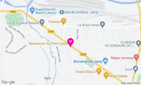 Localisation Restaurant  Au Petit Creux