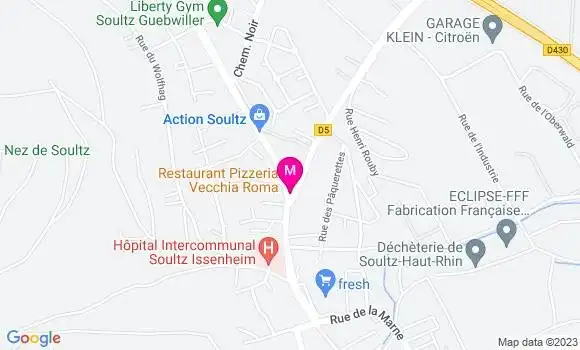 Localisation Pizzeria Vecchia Roma