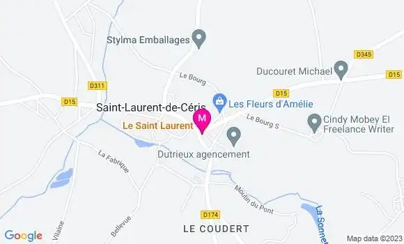 Localisation Restaurant  Le Saint Laurent