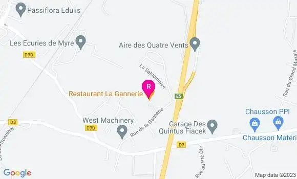 Localisation Restaurant  La Gannerie