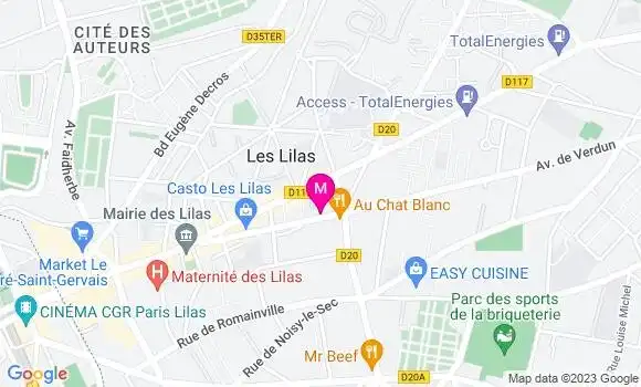 Localisation Restaurant  Le Roi du Poulet