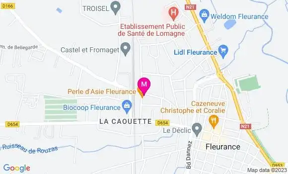 Localisation Restaurant Asiatique Perle d