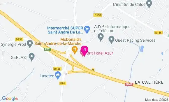 Localisation Restaurant  La Vie en Rose
