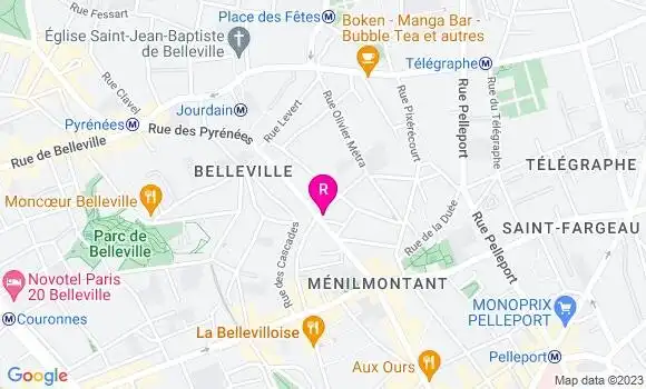 Localisation Restaurant  Monsieur Culbuto