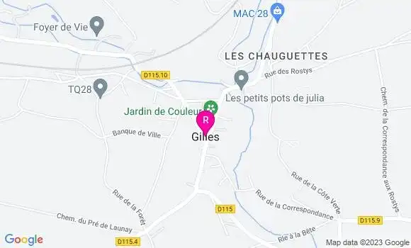 Localisation Auberge Gilloise