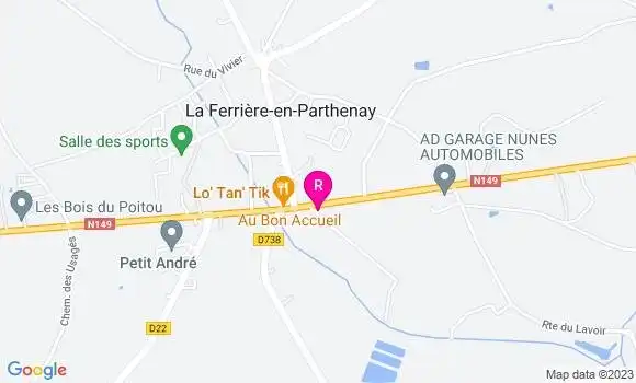 Localisation Restaurant Bar Au Bon Accueil