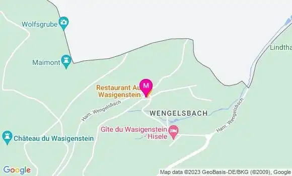 Localisation Restaurant  Au Wasigenstein
