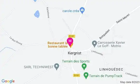 Localisation Restaurant  Le Cendrillon