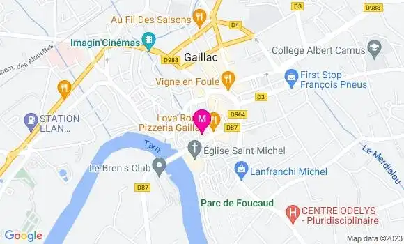 Localisation Restaurant  La Table du Sommelier