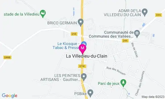 Localisation Restaurant Hôtel  Le Gourmet du Poitou