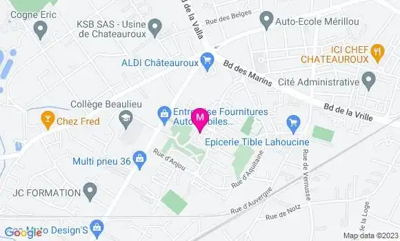 Localisation Restaurant Bar Le Beaulieu
