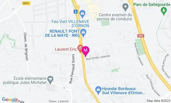 Localisation Café Le Pontac