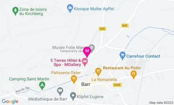 Localisation Restaurant  Le Landsberg