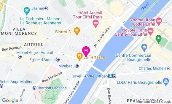 Localisation Restaurant  La Terrasse