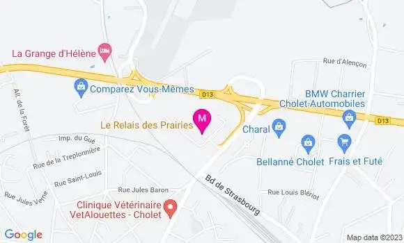 Localisation Restaurant  Le Relais des Prairies