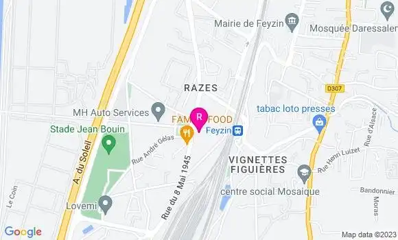 Localisation Restaurant  A la Terrasse