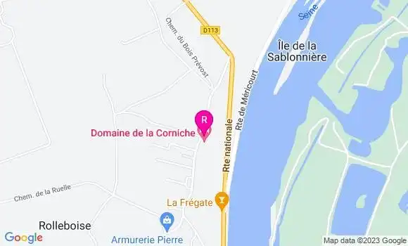 Localisation Restaurant  Le Panoramique du Domaine de la Corniche