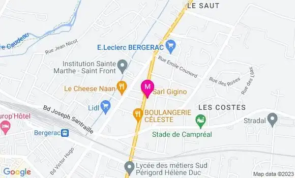 Localisation Restaurant  Gigino