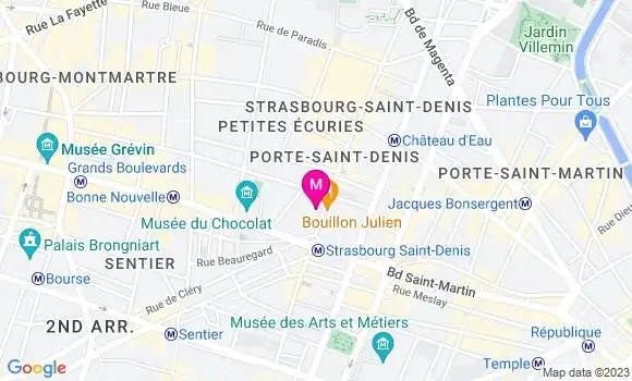 Localisation Brasserie Le Saint Denis