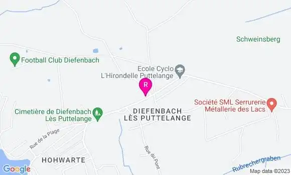 Localisation Auberge du Lac