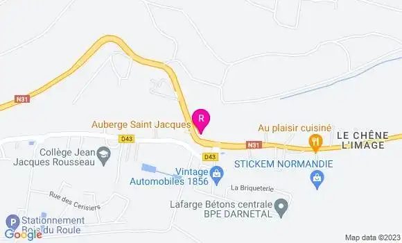 Localisation Auberge Saint Jacques