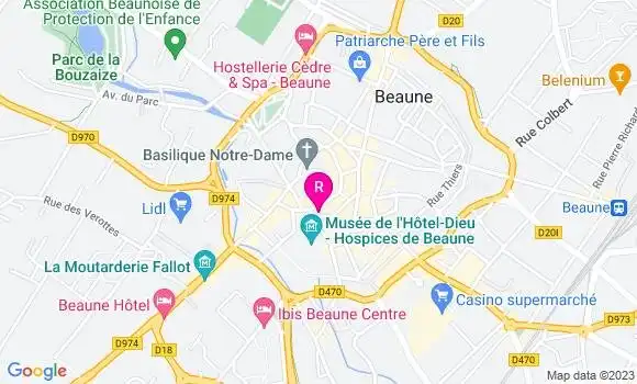 Localisation Bistrot des Halles