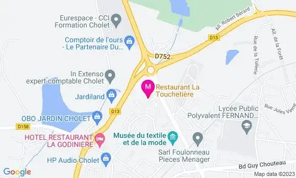 Localisation Restaurant  La Touchetière