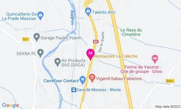 Localisation Restaurant  La Calèche