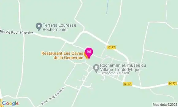 Localisation Restaurant  Les Caves de la Genevraie