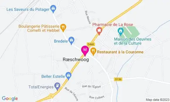 Localisation Restaurant Alsacien Au Cerf