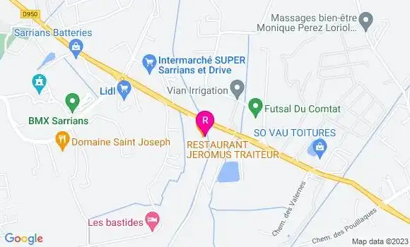 Localisation Restaurant  Jeromus