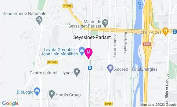 Localisation Restaurant  Le Cockpit