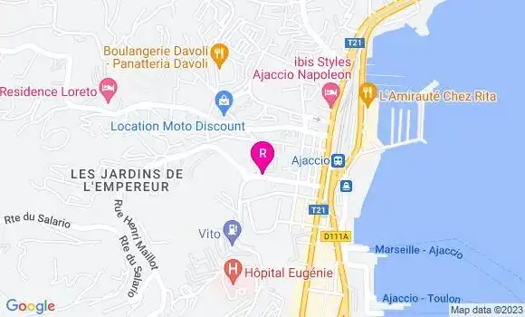 Localisation Restaurant  La Fringale