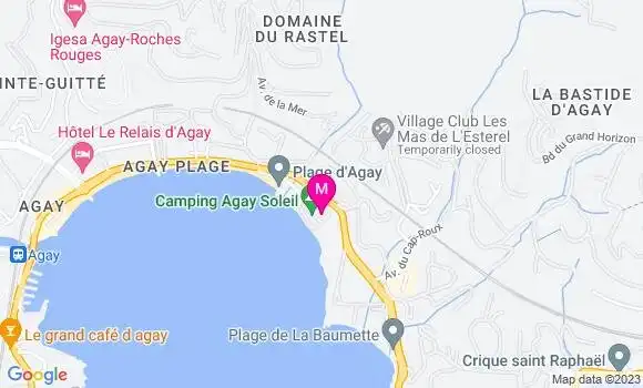 Localisation Restaurant Agay Soleil