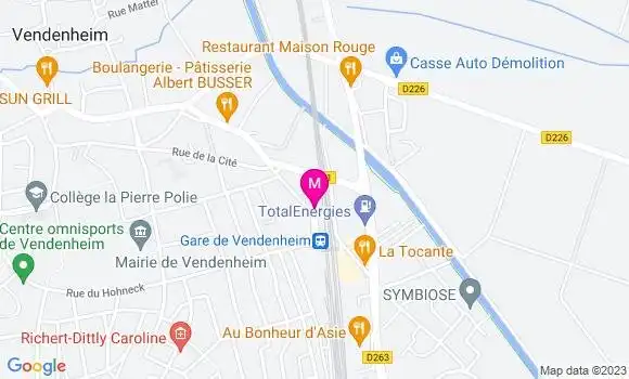 Localisation Restaurant  Le K