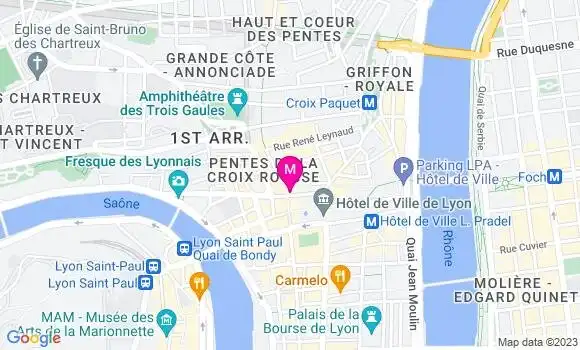 Localisation Restaurant Bar Manneken Pis