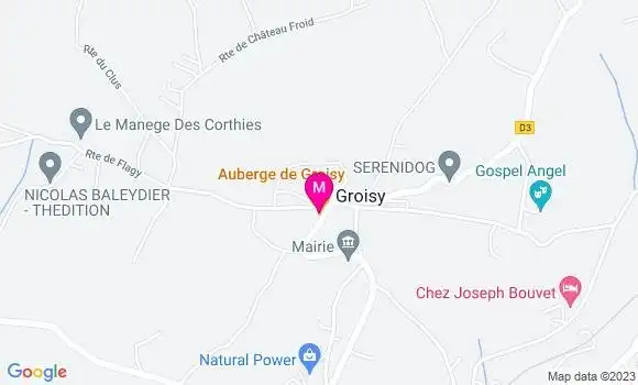 Localisation Auberge de Groisy
