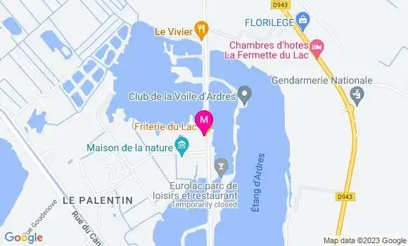 Localisation Restaurant  Friterie du Lac