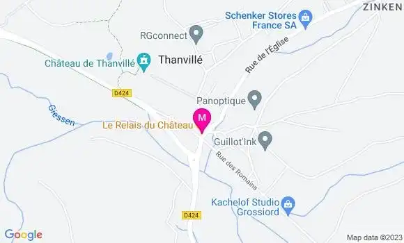 Localisation Restaurant  Le Relais du Château