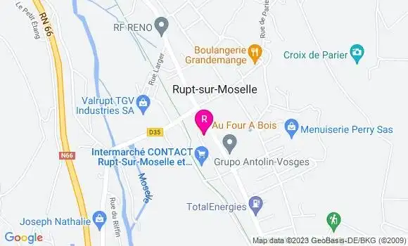 Localisation Restaurant  Au Four à Bois