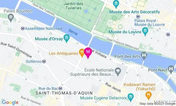 Localisation Le Bistrot de Paris